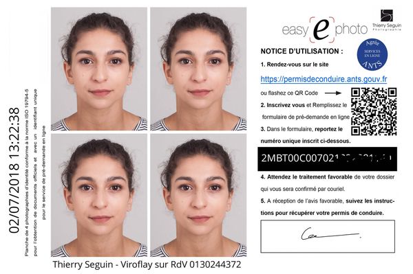 Photomaton e-photo — permis de conduire