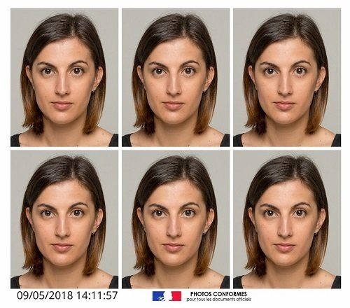 Photomaton — 6 photos identiques femme