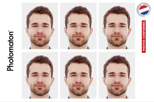 Photomaton — 6 photos identiques homme